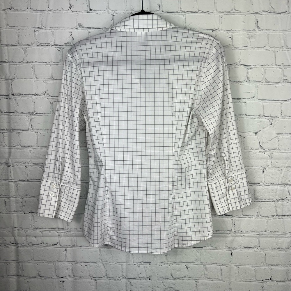 H&M Check Print Button Down Top - Picture 3 of 4